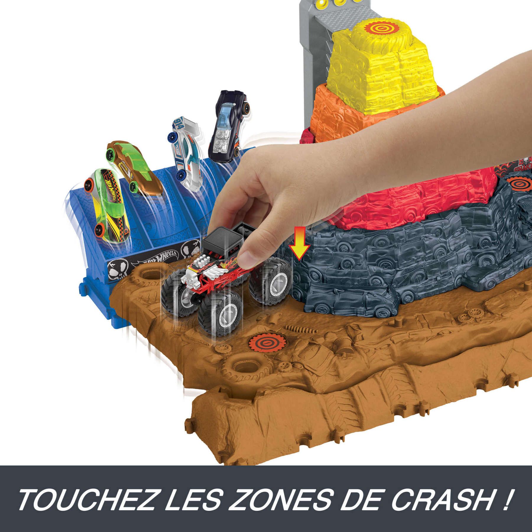 Hot Wheels - Coffret Arne De Dmolition Monster Trucks - Petite Voiture - ... - 4