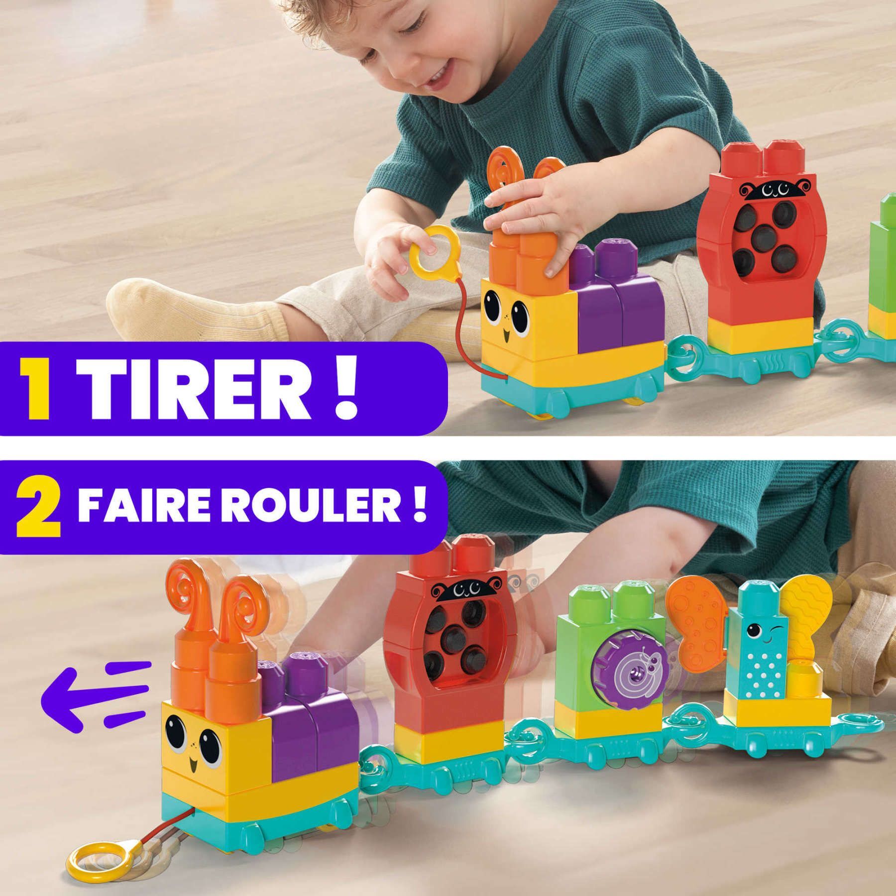 First Builders Mega Bloks - Coffret De Train Et Animaux - Jouet De Construc... - 5