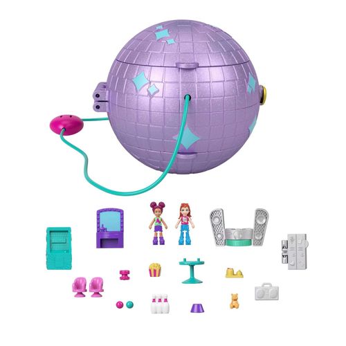 Polly Pocket Disco Roller Rink Set De Jeu Compact