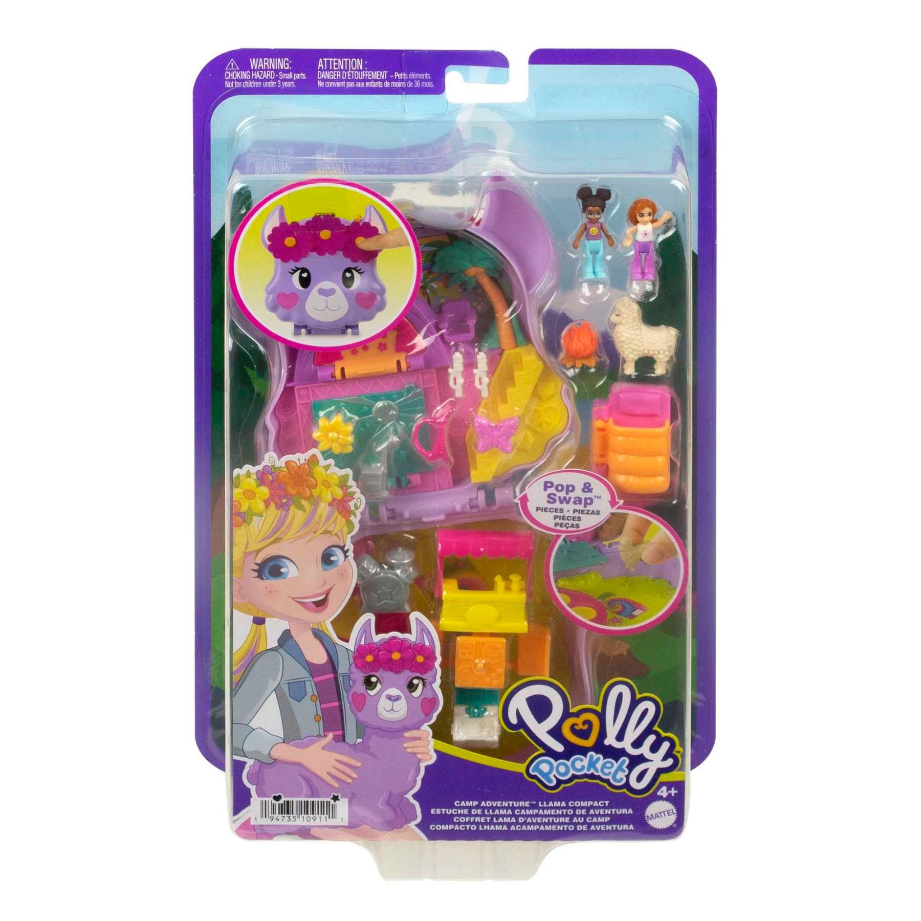 Polly Pocket - Coffret Aventures Du Lama - Coffret Mini Figurine - 4 Ans Et... - 6