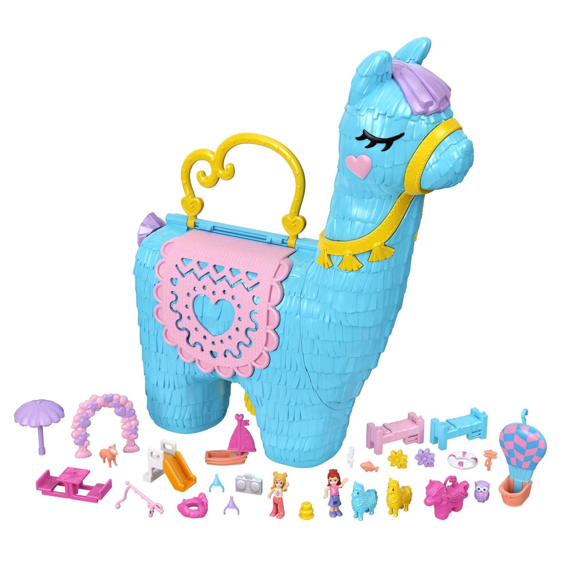 Polly Pocket - Coffret Lama Surprises - Coffret Mini Figurines - 4 Ans Et +...