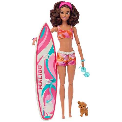 Barbie - Coffret Surf Barbie - Poupée Mannequin - 3 Ans Et +