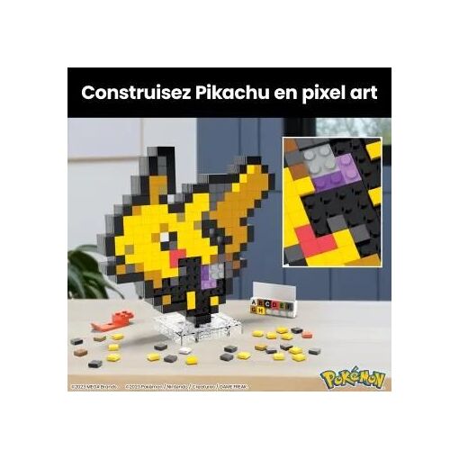 Mega-Pokémon-Pikachu-Coffret De Construction Rétro 400 Pièces - 4