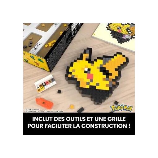 Mega-Pok�mon-Pikachu-Coffret De Construction R�tro 400 Pi�ces - 5