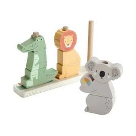 Fisher-Price-Animaux En Bois A Empiler Et Trier. 10 Pieces Hxv04