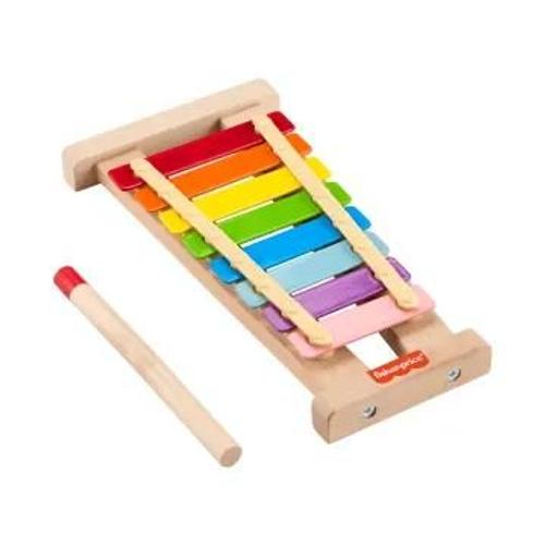 Fisher-Price - Xylophone En Bois, Instrument De Musique Avec 2 Pièces