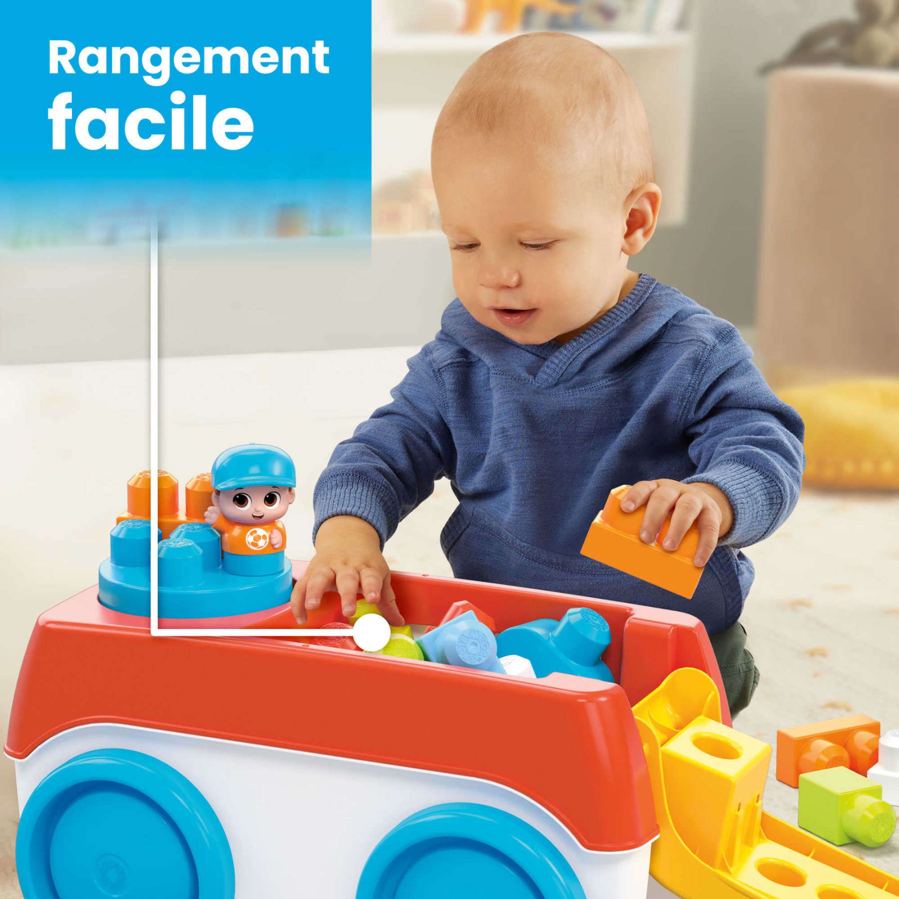 First Builders Mega Bloks - Tourni Wagon - Jouet De Construction - 1 An Et ... - 3