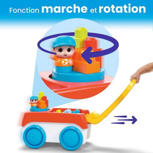 First Builders Mega Bloks - Tourni Wagon - Jouet De Construction - 1 An Et ... - 5