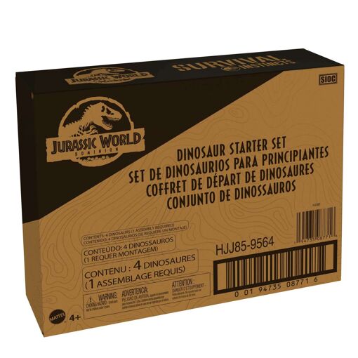 Jurassic World - Instinct De Survie - Coffret Dinosaures De Base - 6