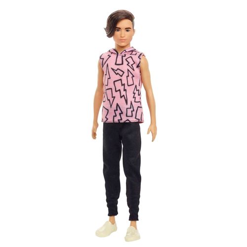 Barbie - Poupée Ken Fashionistas 193, Brun, Sweat À Capuche