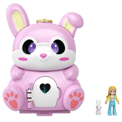 Polly Pocket Coffret Transformable Lapin Mini Poupée-Mattel