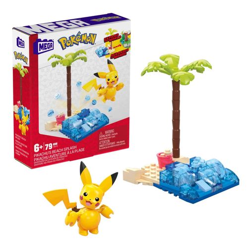 Mega Pokémon - Pikachu Aventure À La Plage - Jouet De Construction - 6 Ans Et +