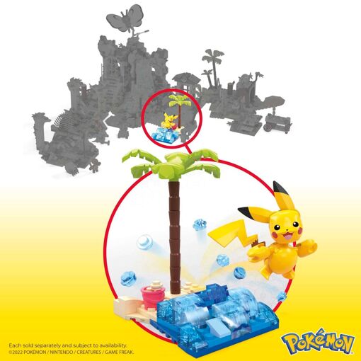 Mega Pok�mon - Pikachu Aventure � La Plage - Jouet De Construction - 6 Ans ... - 5