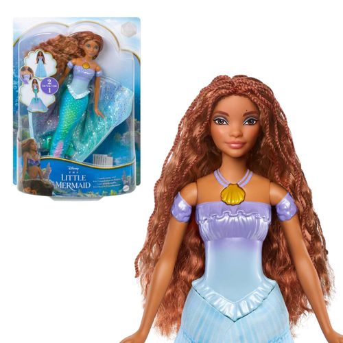 Disney The Little Mermaid Disney - La Petite Sirène - Poupée Ariel 2 En 1 - Figurine - 3 Ans Et +
