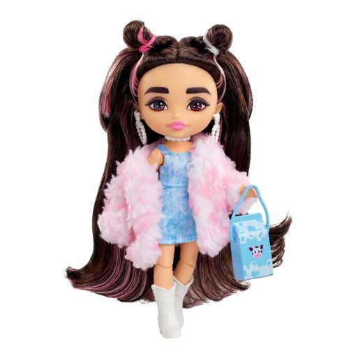 Barbie Extra Minis - Poupée Brune - Poupée Mannequin - 3 Ans Et +