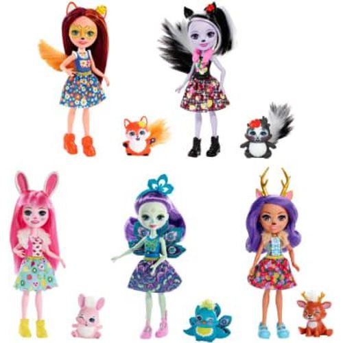 Enchantimals - Assortiment Mini-Poupées Et Animaux - Mini Poupées - 4 Ans Et +