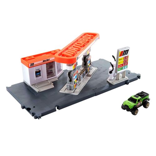 Mini Vehicules Matchbox Matchbox - Playset Station Essence - Circuit / Petite Voiture - Dès 3 Ans