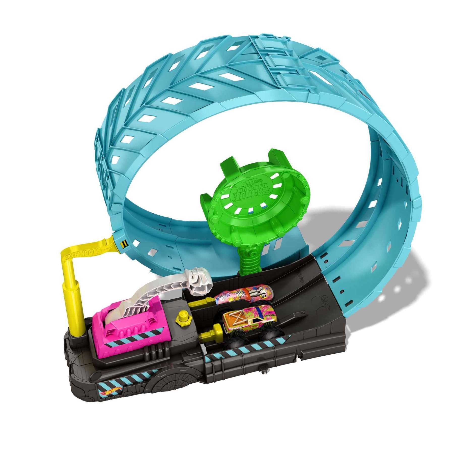 Monster Trucks Hot Wheels - Coffret Phosphorescent D�fi Looping - Petite Vo... - 4