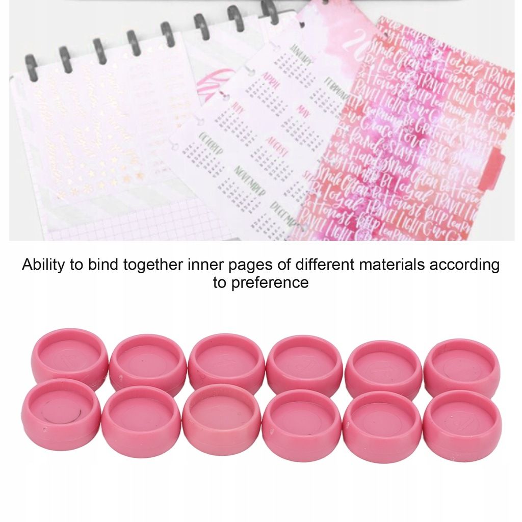 12 Anneaux De Reliure En Plastique De 10 Mm - 4