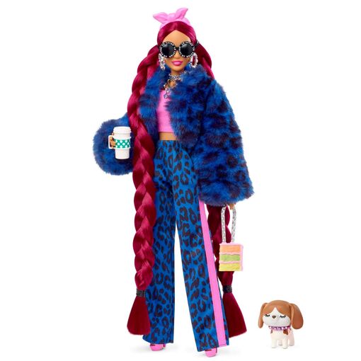 Barbie Extra Bleu Leopard - Poup�e Mannequin - 3 Ans Et +