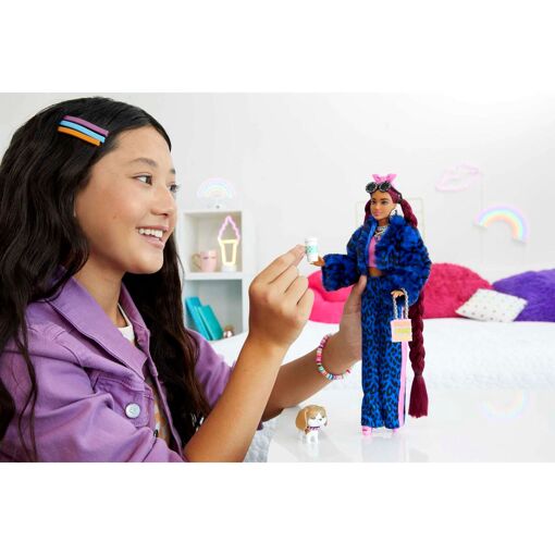 Barbie Extra Bleu Leopard - Poup�e Mannequin - 3 Ans Et + - 2
