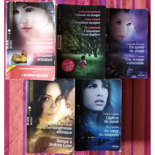Lot 5 Livres Black Rose - Auteure Principale Debra Cowan