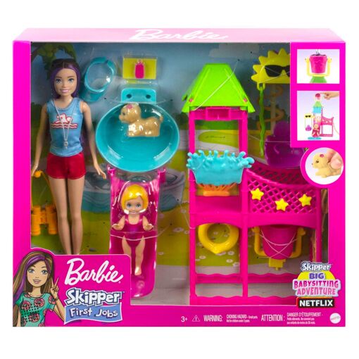 Barbie - Skipper Premiers Jobs Coffret Parc Aquatique - Poup�e Mannequin - ... - 6