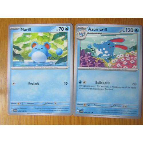 Marill 033/142 + Azumarill 034/142 - Couronne Stellaire