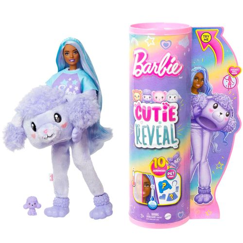 Barbie Cutie Reveal Poupée Barbie Et Accessoires, Costume Caniche En Peluche