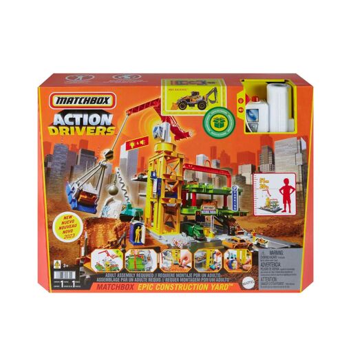 Matchbox - Coffret Chantier De Construction - Petite Voiture - 3 Ans Et + - 6
