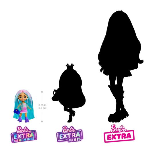 Poupée Barbie Xtra Mini Minis 8 Cm - Modèle Aléatoire - 8