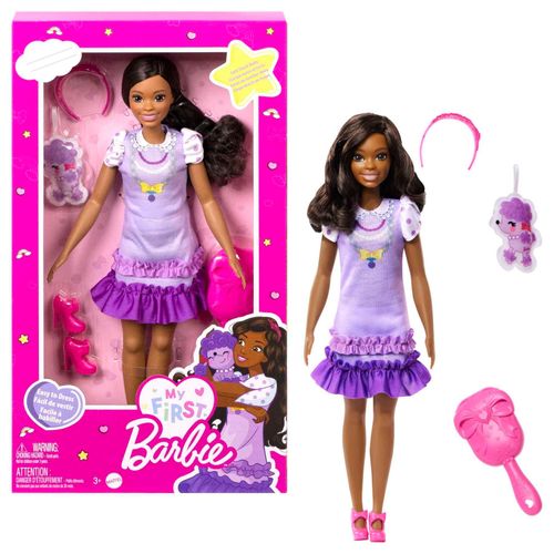 My First Barbie Barbie - Ma Première Barbie - Poupée Brooklyn - Poupée Mannequin  - 3 Ans Et +