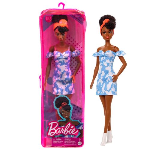 Barbie - Poupée Barbie Fashionistas 185, Cheveux Noirs