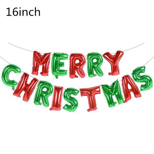10 pièces Ballons de Noël - Père Noël rouge et vert - Joyeux Noël