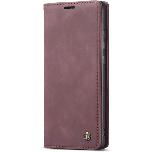 Coque Huawei P Smart 2019/Honor 10 Lite,Coque Rabat Avec Magnetique,Housse Portefeuille Cartes Stand Fonction (Rouge)