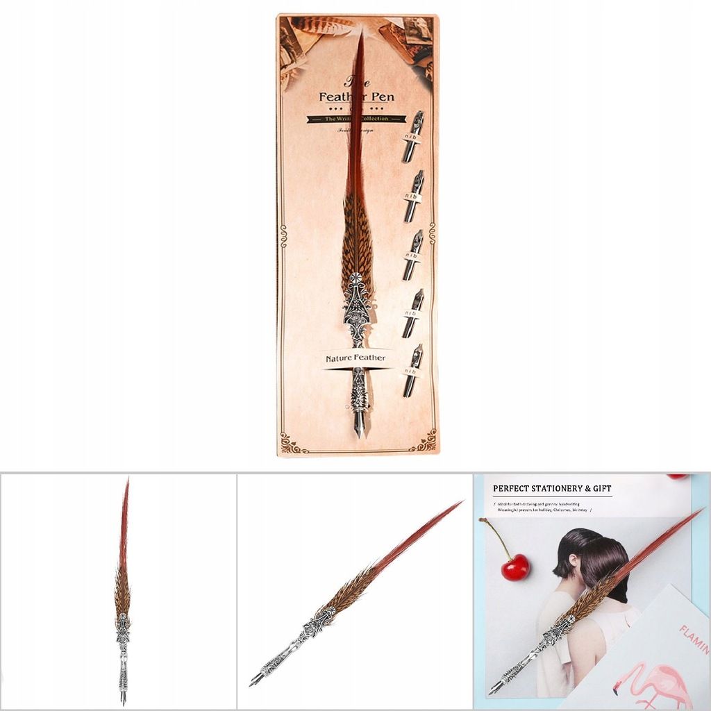 Stylo Plume Classique Avec Plumes Vintage - 4