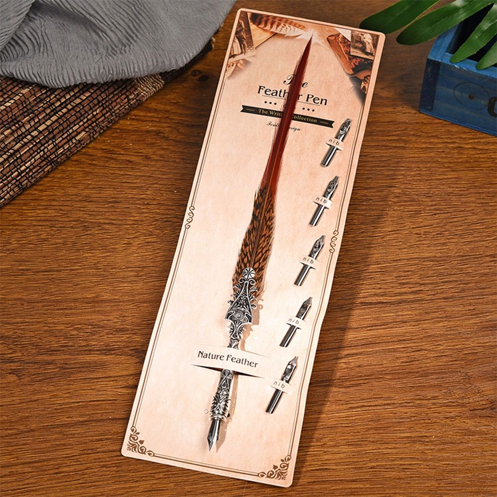 Stylo Plume Classique Avec Plumes Vintage - 5