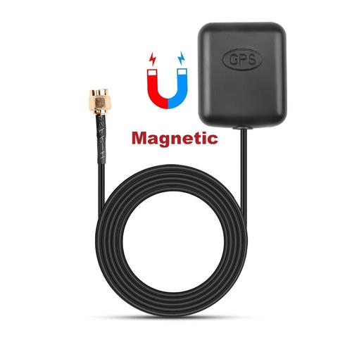 Magnétique Droit - Connecteur Sma Antenne Gps Récepteur 90 Degrés Câble De Compteur Adaptateur'antenne Automatique Pour Voiture Lecteur De Navigation D