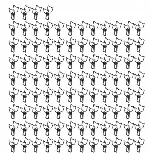 100 Pieces Pinces A Reliure Chat Mignon