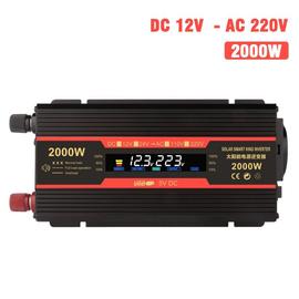 Convertisseur 12v-220v 2000w pour batterie voiture – Cheapshop