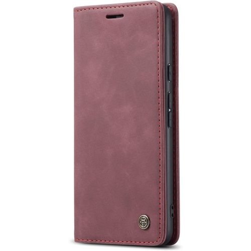Coque Google Pixel 6 Pro,Coque Rabat Avec Magnetique,Housse Portefeuille Cartes Stand Fonction (Rouge)