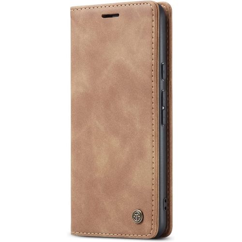 Coque Google Pixel 6,Coque Rabat Avec Magnetique,Housse Portefeuille Cartes Stand Fonction (Brun)
