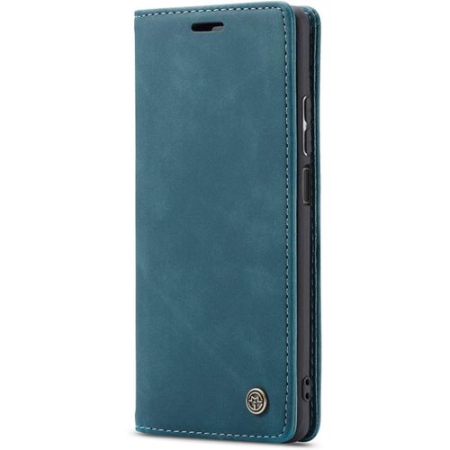 Coque Iphone 5/5s/Se,Coque Rabat Avec Magnetique,Housse Portefeuille Cartes Stand Fonction (Bleu)