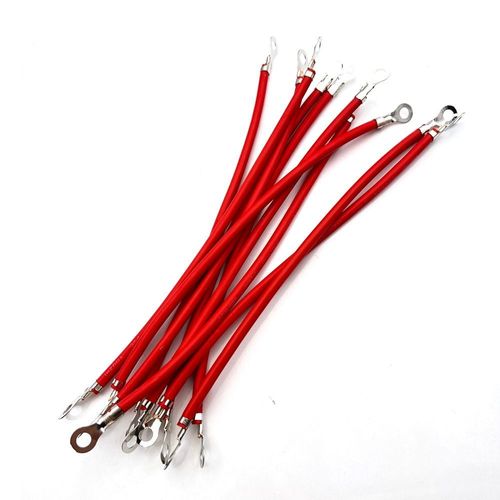 13awg-2.5 Mm2 - Câble De Connexion De Batterie 13awg 11awg Fil En Silicone Super Doux Avec Cosse Onduleur De Voiture Connexion Parallèle