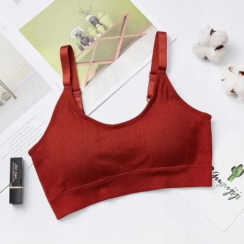 Soutien-Gorge Tubulaire En Y Sans Couture Pour Femme,Dos En U,Sous-Vêtements Pour Femme,Haut Court,Soutien-Gorge De Sport,Coussretours De Poitrine,Précieux,Document Solide