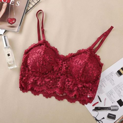 Soutien-Gorge En Dentelle Fine Pour Femme,Beau Dos,Sans Anneau En Acier,Sangle De Fronde,Petite Poitrine,Soutien-Gorge De Soutien