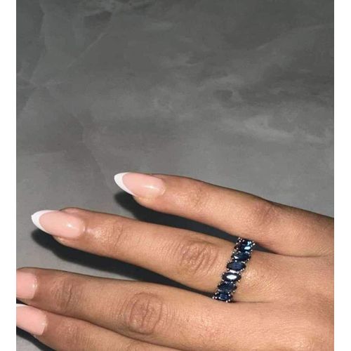 Anneau Bague Bleu Azur