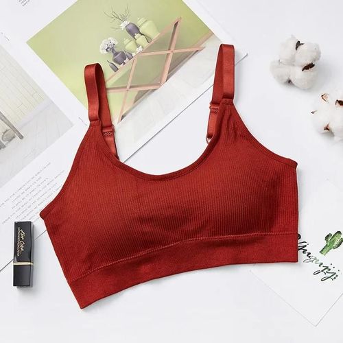 Soutien-Gorge Tubulaire En Y Sans Couture Pour Femme,Dos En U,Sous-Vêtements Pour Femme,Haut Court,Soutien-Gorge De Sport,Coussretours De Poitrine,Précieux,Document Solide
