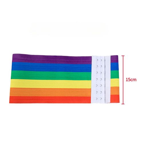 Haleychan-Haut De Poitrine Sans Bretelles Pour Femme,Corset À Rayures Arc-En-Ciel,Pour Sanclesbiennes,Tomboy,Lgbt