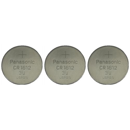 Panasonic Lot de 3 Piles Bouton Lithium CR1612 - 3V 40mAh